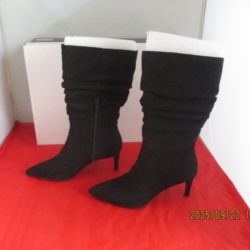 Alfani Women's Lissa Slouch Boots $150 - US Size 5 1/2 - Black - 1353